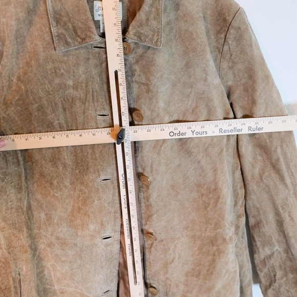 Vintage St Johns Bay Mens Jacket XL Faux Suede Washable Motorcycle 90's Y2K - Picture 9 of 12